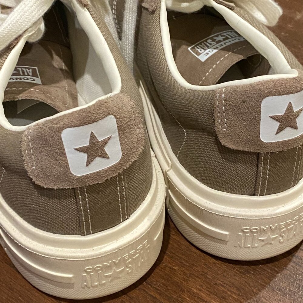 Converse Chuck Taylor Beige All Stars Cruise Sneaker - Size 12 or 46.5, Platform - Picture 4 of 8